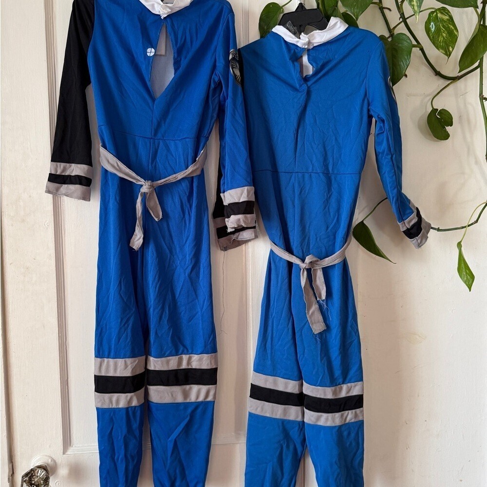 Power Ranger Blue and Black Kids Costume - Picture 6 of 11